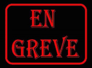 en grève