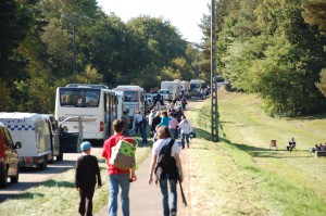 Route bloquée à Bitche