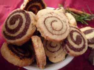 bredele marbrés chocolat/ vanille et à la cannelle